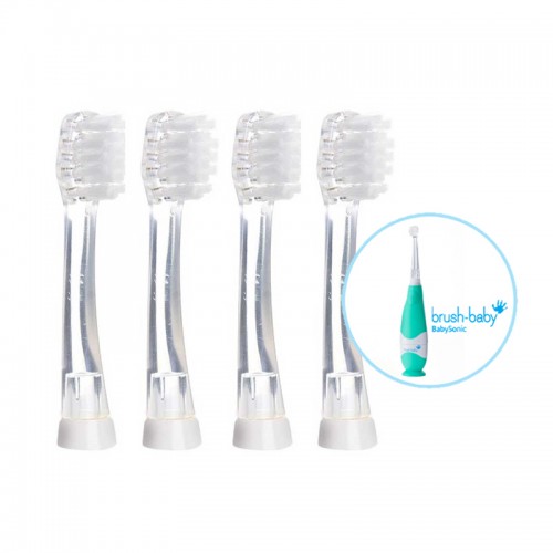 Brush-Baby Baby Sonic Replacement Brush Heads 18-36mths (4pcs)